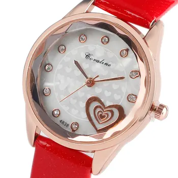 GOTALINE Fashion Women's Watches Crystal Dial Heart Wrist Watch Girls Beauty Quartz Watch Female Analog Casual relojes mujer