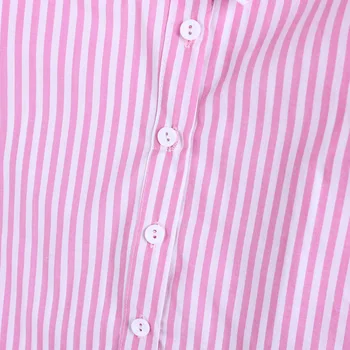 2017 Girls Summer Clothes Suit shirt + shorts + belt 3pcs / set pink striped shirt fashion suit Kids suit