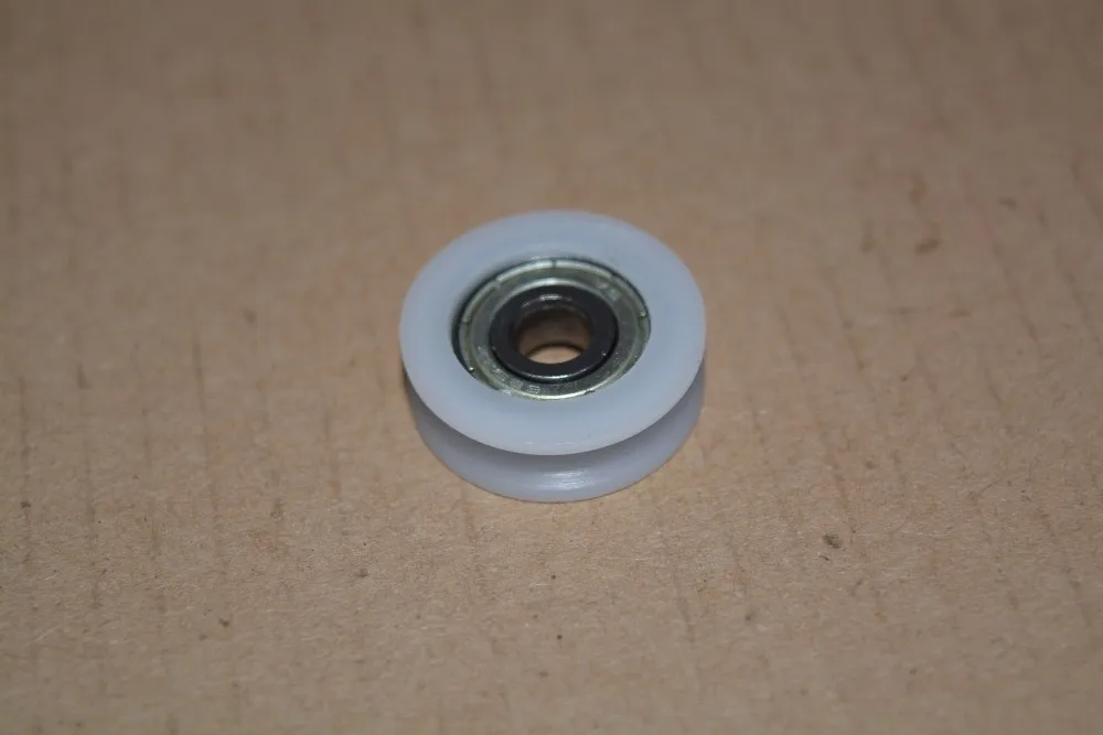 6mmx22mmx7mm 0622UU 6mm bearing door pulley bearing plastic covered mute bearing U slot embedded bearing 1pcs