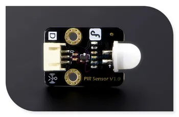 DFRobot PIR/Human pyroelectric infrared motion sensor, 3.3 ~ 5V/15uA 7m with Digital cable for Arduino UNO/Due Rassperry Pi B/B+