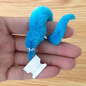 Magic Twisty Fuzzy Wiggle Moving Sea Horse Trick Toy Caterpillar Interactive toys Plush Toys funny cute