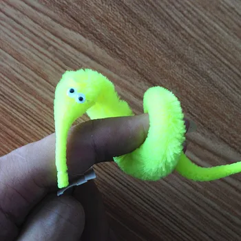 Magic Twisty Fuzzy Wiggle Moving Sea Horse Trick Toy Caterpillar Interactive toys Plush Toys funny cute