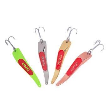 YAPADA Spoon Lure Backlight 10g 15g 20g 25g Multicolor 005 Zinc Alloy Artificial Fishing Lures with Treble Hook