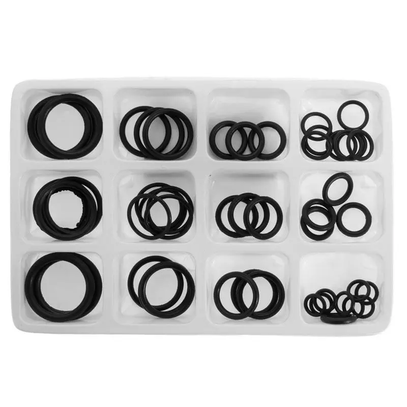 50x Rubber O-Ring Gaskets Assorted Sizes Set Kit For Plumbing Tap Seal Sink Thread New -Y103