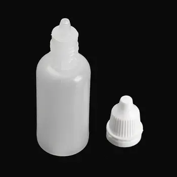 50pcs Empty Plastic Squeezable Dropper Bottles (10ml)