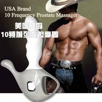 USA brand,10 Frequency Prostate Massager Male Masturbators Anal Plug G-spot Prostate Massage Device,Sex Toys for men butt plug
