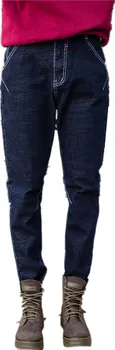 7XL plus size cotton pencil jeans 2017 new women's korean style was thin jeans w1287