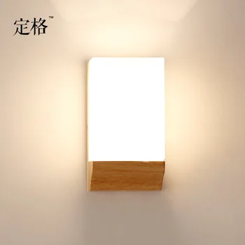 Wall Lamps for indoor use, Sweden Design, Solid Wood Lamps with Glassy Shades