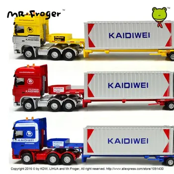 Mr.Froger low bed transporter Platform Trailer Container alloy Refined metal Engineering Construction vehicles truck Decoration