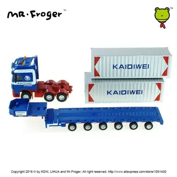 Mr.Froger low bed transporter Platform Trailer Container alloy Refined metal Engineering Construction vehicles truck Decoration
