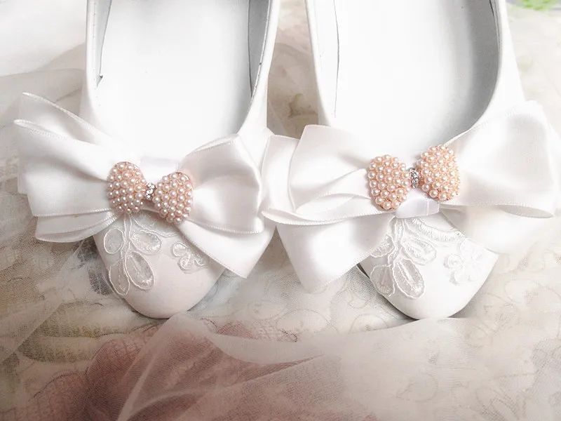 Fashion bows wedding shoes for womens 2017 2017 newest coming women's bridal brides party wedding shoe custom made heels