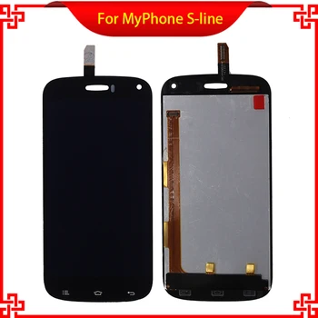 Tested LCD Display Touch Panel For MyPhone S-line Touch Screen Black Color Mobile Phone LCDs