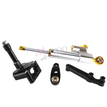 Motoo - CNC Steering Damper Set for Kawasaki EX NINJA250R 2008-2012 with bracket kits