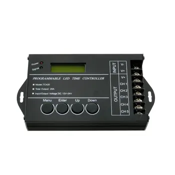 LED Time Controller DC12-24V 20A 5 Channel Time Programmable Controller.