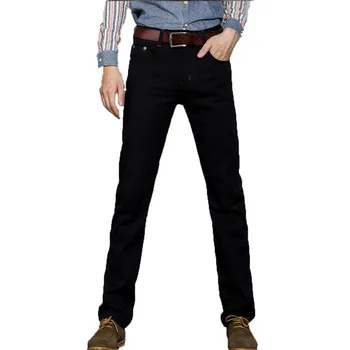 2016 Korea Style Black men's straight slim fit skinny design denim jeans;mens robin jeans cotton jean homme 23