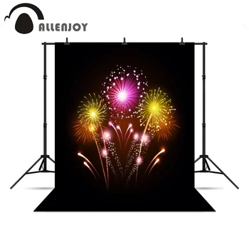Allenjoy background light spot fond New Year fireworks glitter shiny photographic background backdrop for photo shoots