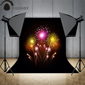 Allenjoy background light spot fond New Year fireworks glitter shiny photographic background backdrop for photo shoots