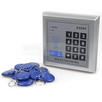 DIYSECUR New RFID Proximity Keypad Entry Lock Door Access Control System + Free 10 Keyfobs K2000