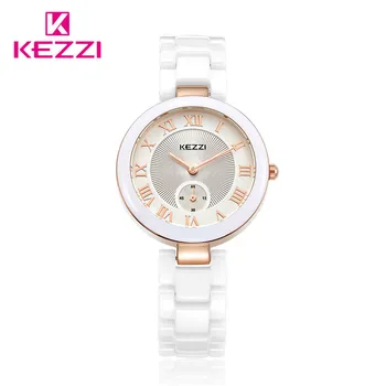 K-1438 KEZZI Brand Watch ceramics Women Quartz Watch Fashion Dress Watches Relojes Mujer Relogios Feminino