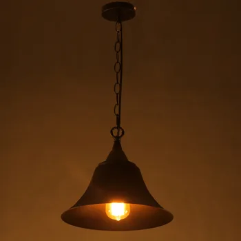 Vintage Simple Hanging black Pendant Lamps Light with led Bulb for Dining Room/bar/restaurant Kitchen/Parlor/Master Bedroom