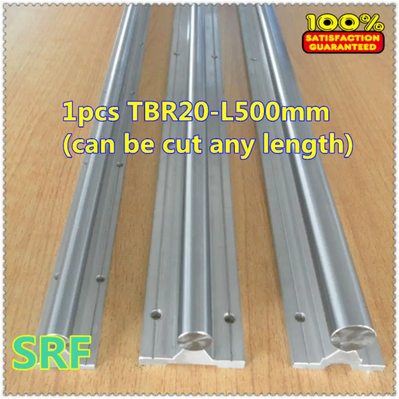 1pcs 20mm TBR20 L=500mm(can be cut any length) linear guide shaft rail for CNC chrome plated quenching hard guide shaft