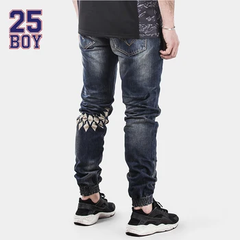 25BOY HARDLY EVER'S Selvedge Denims with Print ankle Pants Premium Craft Jeans