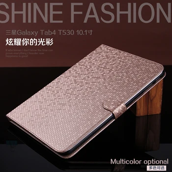New Luxury Gold PU Leather Smart Cover Case for Samsung Galaxy Tab 4 10.1 T530 T531 T535