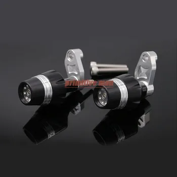 For BMW S1000RR 2010-Motorcycle Accessories Frame Sliders Crash Protector Silver