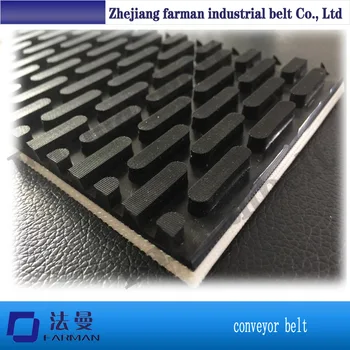Diamond pattern PVC conveyor belt price for sanding machine