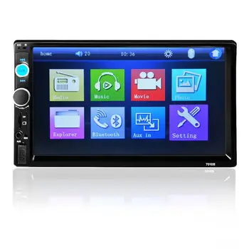 Superior Quality Bluetooth 7'' HD Touch Screen Stereo Radio 2 DIN FM/MP5/MP3/USB/AUX for Car vehicle Mar02