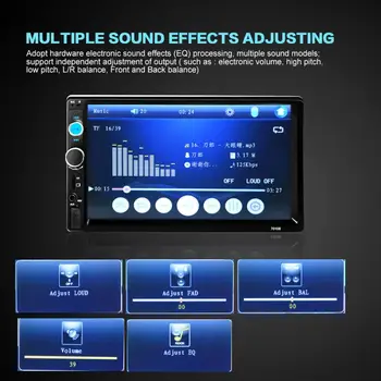 Superior Quality Bluetooth 7'' HD Touch Screen Stereo Radio 2 DIN FM/MP5/MP3/USB/AUX for Car vehicle Mar02
