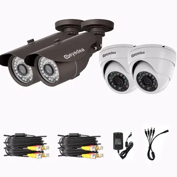 Eyedea 8 CH Surveillance DVR Remote View Video Recorder 2.0MP CMOS Bullet Dome Night Vision CCTV Security Camera System Kit 3TB