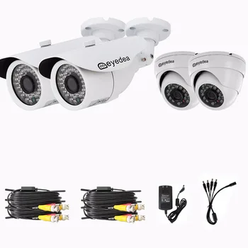 Eyedea 8CH Surveillance DVR Motion Detect Phone View Video Recorder 2.0MP Bullet Dome Waterproof CCTV Security Camera System 3TB