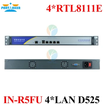Firewall Service 1U Type Intel D525 4*RTL8111E Ports Radius Mikrotik