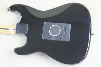 Custom Guitar Distressed ST black 6 Strings Electric Guitar