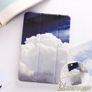 For New iPad 9.7 2017 Blue Sky Cloud Flip Cover For iPad Pro 9.7