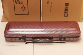 Brand New Fiddle Violin 4/4 Full Size Purple Composite Carbon Fiber Case Bag Bow Holder Straps Violino Accessories