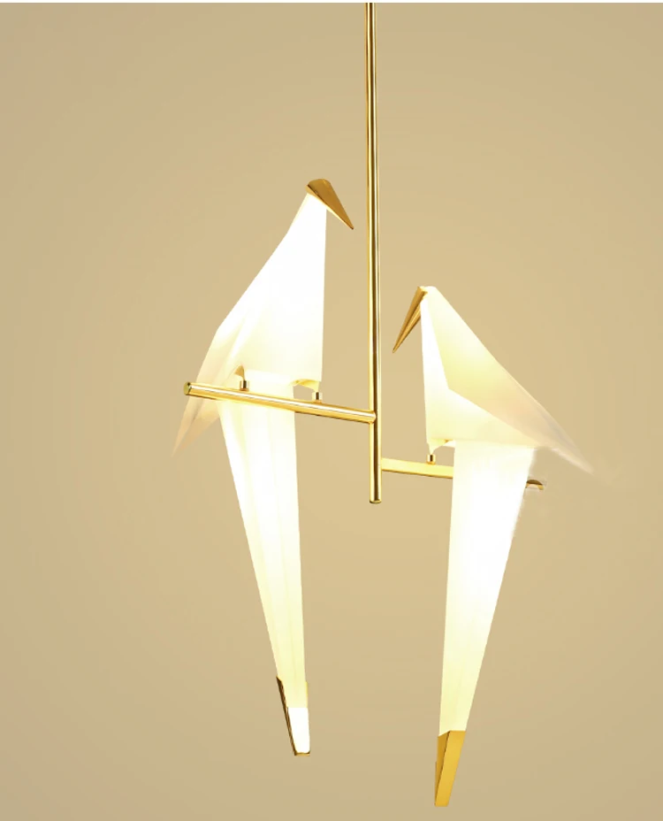 Post-Modern Origami Bird Pendant Light Modern LED Pendant Light Lighting Fixture Brass Color +!