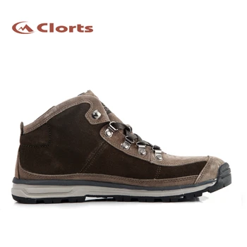 2016 Clorts Mountaineering Boots Men Hiking Shoes Suede Leather Outdoor Shoes Mens Breathable Walking Shoes Outdoor Boots Man