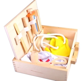 German  wooden medicine box / educational toys / Children's medicine cabinet / wooden box toy