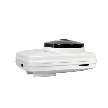 180 Degree Mini WiFi Panoramic IP Camera HD 720P Fisheye Micro SD Camera Wireless Network Audio Surveillance Night Vision Cam