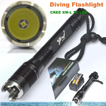 Diver torch J2 CREE 1000 Lumens Diving Flashlight J2 CREE XML T6 4-Mode LED Flashlight