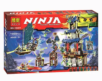 Bela 10401 Ninja Ciudad de Stiix Maestros Spinjitzu Building Blocks Ladrillos Ninos Juguetes Compatible