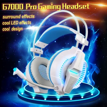 EACH G7000 Promotion Gaming Headphone Vibration Function Online Game Headset LED+Mic Line Controller