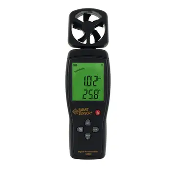 Anemometer Smart Sensor Air-flow 0.3~45m/s Temperature Measuring:0~45C