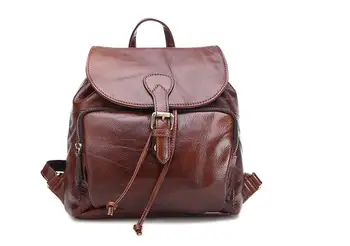 Fashion quality genuine leather female small backpack first layer cowhide trend lady backpack casual mini bag