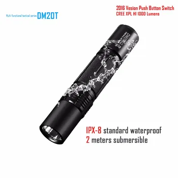 Portable CREE XPL HI LED Flashlight For Hiking Camping Night Fishing Waterproof Torch Lamp Bulit-in USB charging port