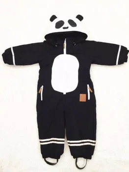INS 2016 WINTER KIDS PANDA ROMPERS COAT OUT baby boy clothing BABY rompers baby girl clothes kikikids vetement enfant VESTIDOS