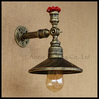 American Europe industry retro restaurant home Edison water pipe wall lamp sconce Rustic Antique wall lighting fixture luminaria