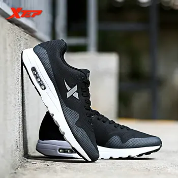 XTEP Brand Professional Running Shoes for Men Athletic Sneakers Light Leather Running Man Sport Trainning Run Shoes 984119325600